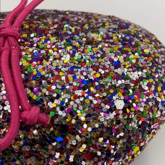 CAT & JACK LESLEY GLITTER BALLET FLATS SIZE 3 - Picture 7 of 10